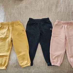 GAP Kids Sweatpants Trio - Yellow, Navy, Pink